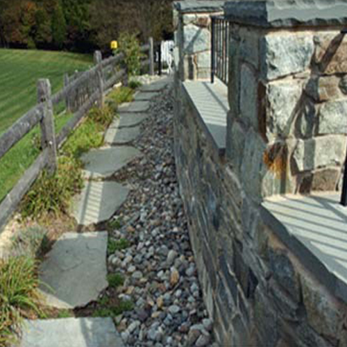 CAD Drawings BIM Models Tri-State Stone & Building Supply, Inc. Carderock Veneer Stone: Garden Retaining Wall